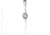 Dakota Watches Nurse Watch, White Dial, White Leather Band 5654-8