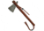 Damascus Axe Frontier, 15.5in Overall, 3in Cutting Edge, 5.75in Damascus Steel Axe Head, Brown Wood Handle, Brown, DM-5015