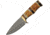 Damascus Burnt Hunter Knife, 4.5 Damascus steel blade, Burnt bone handle, DM-1254