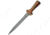 Damascus Dagger w/ Wood Handle DM1057