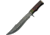 Damascus Exotic Damascus Bowie Knife, 10 Damascus steel bowie blade, Exotic wood handle with red, green, and brass spac, DM-1240