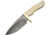 Damascus Fixed Blade Bone Handle Fixed Blade Knife, 9in, 4.5in, Damascus Steel, White, Smooth Bone Handle DM1089BO