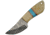 Damascus Fixed Blade Bone Knife, 2.75 Damascus steel blade, Natural smooth bone handle, DM-1238