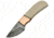 Damascus Fixed Blade Copper Fixed Blade Knife, 2in, Damascus Steel, Standard Edge, White, Bone Handle DM1146CP