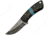 Damascus Fixed Blade Knife with Wood Handle, 2.75 Damascus steel blade, Wenge wood handle, DM-1243