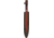 Damascus Fixed Blade Red/Black