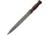 Damascus Fixed Blade Red/Black