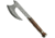 Damascus Hatchet Rosewood, 15 1/4in Overall, 7in Damascus Steel Axe Head With 1in Double Edge Sharpened Spike, Rosewood Handle, DM-1107