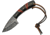 Damascus Hunter Black Knife, 3 Damascus steel blade, Black and red synthetic handle, DM-1233RD