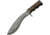 Damascus Kukri Bowie Rosewood Knife, 8 Damascus steel blade, Rosewood and black pakkawood finger grooved handle, DM-1261