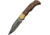 Damascus Lockback Wood Folding Knife, 2.75 Damascus steel clip point blade, Wood handle, DM-1213
