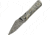 Damascus Marble Skinner Black Knife, 3.25 Damascus steel blade, Black and white resin handle, DM-1258BK