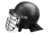 Damascus Protective Gear Riot Control Helmet w/ Steel Grid, ABS Shell / PC Face Shield, Black, Small, DHG2-SM