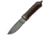 Damascus Rosewood Hunter Knife w/ Drop Point Blade DM1081