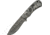 Damascus Storm Hunter Black Knife, 4 Damascus steel blade, Black and white Kirinite handle, DM-1251BK