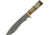 Damascus Turquoise Hunter Knife, 8 Damascus steel blade, Natural bone, walnut, and turquoise handle, DM-1255