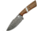 Damascus Walnut Fixed Blade Knife, 3.75in, Damascus Steel, Standard Edge, Walnut Wood Handle DM1126