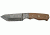 Damascus Damscus Hunter Fixed Knife, Damascus Steel tanto Blade with filework on top, Walnut Handle DM1052