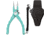 Danco Admiral Series Pliers, 7.5in Overall, Teflon Coated 420 Stainless, Seafoam Green Rubberized Aluminum Handle, Rubber Sheath, PA75LS-RC-T-010