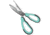 Danco Seafoam Bait Shears, 9in Overall, 4.5in 304 Stainless Partially Serrated Blade, Seafoam Green Rubber Handle, BS9-SS-T-010