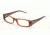 DandG DD 1103B Eyeglasses Styles Brown Frame w/Non-Rx 50 mm Diameter Lenses