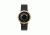 Danish Design Iv11q770 Stainless Steel Mens Watch - Black Leather Band, Satin Gold Case, Black Face