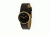 Danish Design Iv11q866 Stainless Steel Mens Watch - Black Leather Band, Pol Gold Case, Black Face