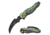 Dark Side Blades Spring Assisted Knife, 3,75 in, 3Cr13 Stainless Steel Stainless Steel, Hawkbill, Black/Green, DS-A088GN