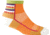 Endurance Fastback Light 1/4 Crew Sock - Womens-Tangerine-Small