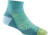 Darn Tough Run Quarter Ultra-Lightweight Running Socks - Womens, Aqua, Small, 1044-AQUA-S-DARN