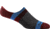 Darn Tough Topless Zig Zag No Show Hidden Lightweight Sock - Mens, Burgundy, Medium, 6079-BURGUNDY-M-DARN