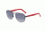 Davidoff 97344 Single Vision Prescription Sunglasses, Red Frame, Polarized, 97344-210SV
