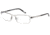 Davidoff 95501 Progressive Prescription Eyeglasses - Silver Frame and Clear Lens 95501-531PR