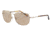 Davidoff No. 97322 Sunglasses - Gold Frame and Brown Silver  Lens 97322-600