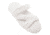 Womens Fluffy Z Slippers, White, 9-10