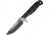 Dawson Knives Pathfinder Specter Black Knife, 4.5 Specter finish CPM-3V carbon steel blade, Black and gray sculpted G10 handle, DW12737