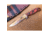 Dawson Knives Raider 5/Red Fixed Blade Knife, 10.25in Overall, 5in Arizona Copper Finish Cpm-3V Carbon Steel Blade, Black/Red Sculpted G10 Handle, Serialized, Black Kydex And Brown Leather Sheath, DW64056