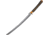 Dawson Knives Relentless Sword 17In, 26.75in Overall, 17in Hamon Finish Cpm-3V Carbon Steel Blade, Ironwood Handle, DW17