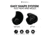 Decibullz Custom Moldable Surveillance Earpieces w/Awareness, Black, RTL-RDO-AWA-BLK