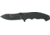 Defcon 5 Alpha Tactical Folding Knife, 4.13in, SS 8Cr13MOV, Stonewashed Blade, Anodized Textured, Aluminum Handle, Black, D5-K001
