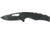 Defcon 5 Delta Tactical Folding Knife, 3.34in, SS 8Cr13MOV, 8Cr Oxide Coated Blade, Aluminim G-10 Handle, Black, D5-K004