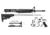 Del-Ton Mid-Length Light Weight Rifle Kit, 16in, RKT108