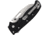 Demko AD 20.5 Shark-Lock Folding Knife, 4in Closed, 3in Stonewash AUS-10A Shark Foot Blade, Black Textured Grivory Handle, AD20.5F22