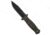 Demko Knives Demko Armiger 4 Clip Point Fixed Blade Knife OD Green Rubber 4" Black, OD Green, 80CrV2, adult, BHQ-190938