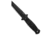 Demko Knives Demko Armiger 4 Tanto Fixed Blade Knife Black Rubber 4" Black, Black, 80CrV2, adult, BHQ-190939
