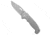 Demko Knives Demko Knives AD20I Slim Clip Point Shark-Lock Knife Textured Ti 3.6" Damasteel, Gray, Damasteel, adult, BHQ-235781