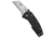 Demko Knives Demko Knives Razor-Shark Utility Knife Black GRN 2.4" Utility, Black, Stainless Steel, adult, BHQ-220745