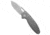 Demko Knives Demko Knives Shark-A-Tac Soft Touch Shark-Lock Knife Smooth Ti 3.5" SW, Gray, MagnaCut, adult, BHQ-235851