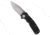Demko Knives Demko Shark Cub Clip Point Knife Black Aluminum 2.75" SW CPM 20CV, Black, CPM 20CV, adult, BHQ-200361