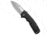 Demko Knives Demko Shark Cub Slicer GFN Black Handle 2.75" Stonewash AUS-10A, Black, AUS-10A, adult, BHQ-209621